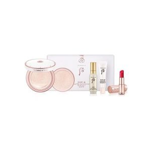 The History Of Whoo Gongjinhyang Seol Radiant White Tone Up Sun Cushion 1 Refill Special 4 Pcs Set